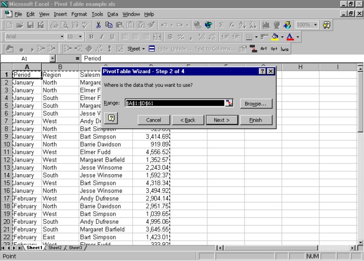Pivot Table, page 4