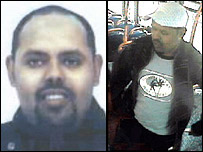 Composite image of Muktar Said Ibrahim - portrait and cctv