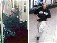 Composite image of two CCTV pictures of suspect