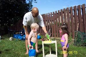 Playing with Uncle Brad