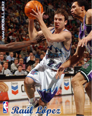 Ra�l L�pez # 24 Utah Jazz