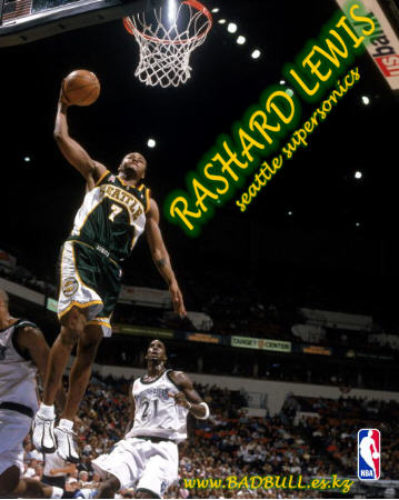 Rashard Lewis # 7 Seattle Supersonics