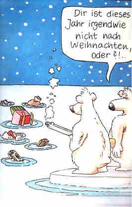 Eisb&auml;ren und der Weihnachtsmann