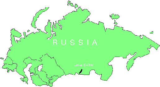 Lake Baikal area in Russia