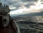 "Zaisan" is very reliable and comfortable ship even in stormy weather