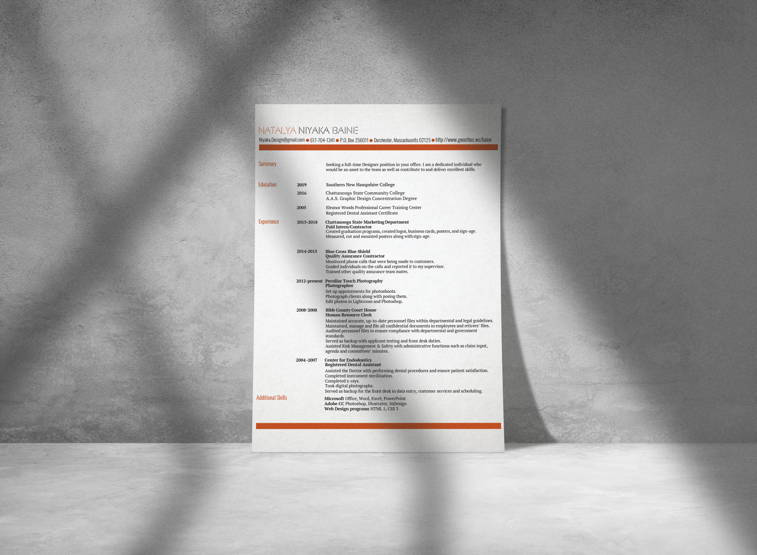 resume