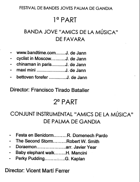Programa banda jove