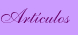 Art&iacute;culos