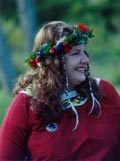 The Lady Meg on her wedding day
