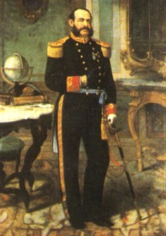 El Gran Almirante del Per� Don Miguel Grau Seminario en uniforme de gala que nunca us�