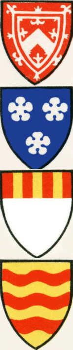 arms of Fleming (above), Fraser, Keith and Drummond (bottom)