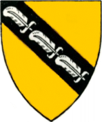 arms of Sir Roger de Clarendon, bastard son of the Black Prince