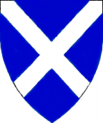 St Andrew�s cross badge for clans whose chief does not have a coat of arms (including a crest)
