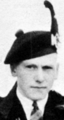 a man wearing a tam-o�-shanter bonnet