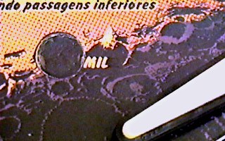 Desgaste pr�ximo ao flipper esquerdo