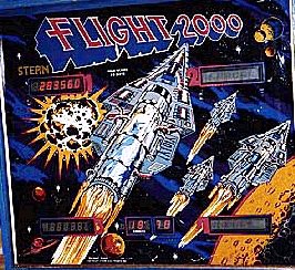 Backglass da Flight 2000