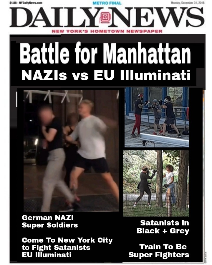 EU Illuminati Spy Infiltrators in Black and Grey Clothing - Training To Be Super Human Fighters