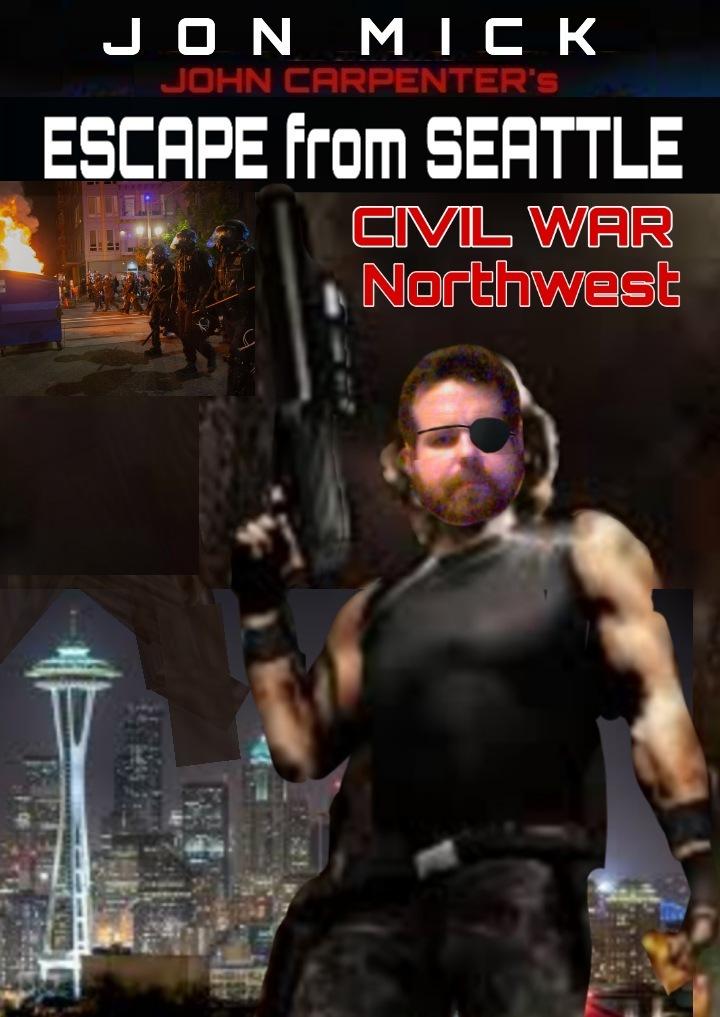 Escape From Seattle - 2020 - Covid 19 - Covert Civilian Street Fight Civil War in Northwest America - Portland Oregon - Seattle Washington = aka - Reverse UN Invasion - The Great Replacement -  Covert Spy War - Patriots versus Antifa + Black Lives Matter BLM