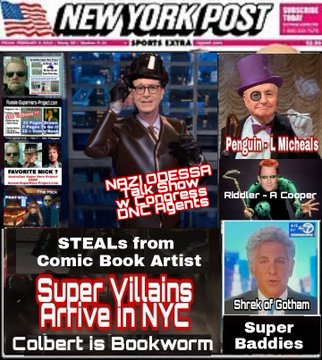 Stephen Colbert Steals from ASHP-Comics.com + Artist Jon Mick 'becomes' Bookworm