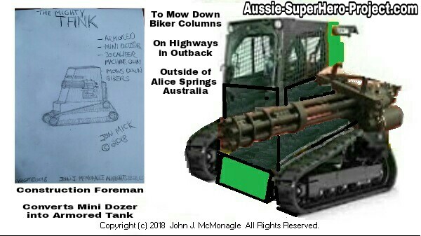 THE MIGHTY TANK - CONVERTED MINI DOZER into ARMORED TANK - PERSONAL COMBAT VEHICLE