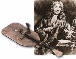 Anton van Leeuwenhoek and his microscope, circa late 1600s