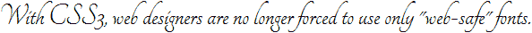 font banner