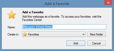 Add to Favorites