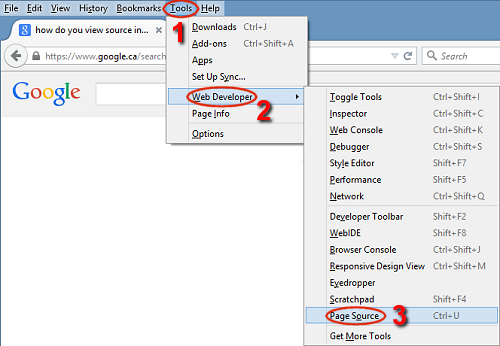 View Source Firefox