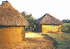 [Pic Typical mud house with thatched roof]