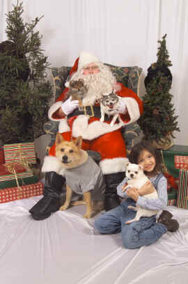 Boys with Santa