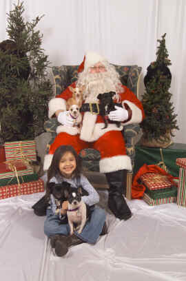 Girls with Santa