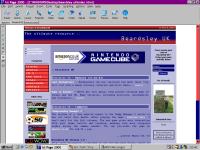 As the site looked up until March '03. The name remained the same here, but was soon changed. As you can see, the layout is much similar to that of Beardsley Online.