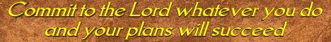 Commit to the Lord whatever you do