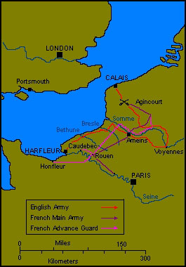 Agincourt Campaign Map