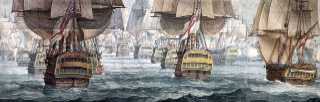 The British fleet as dipicted by William Heath