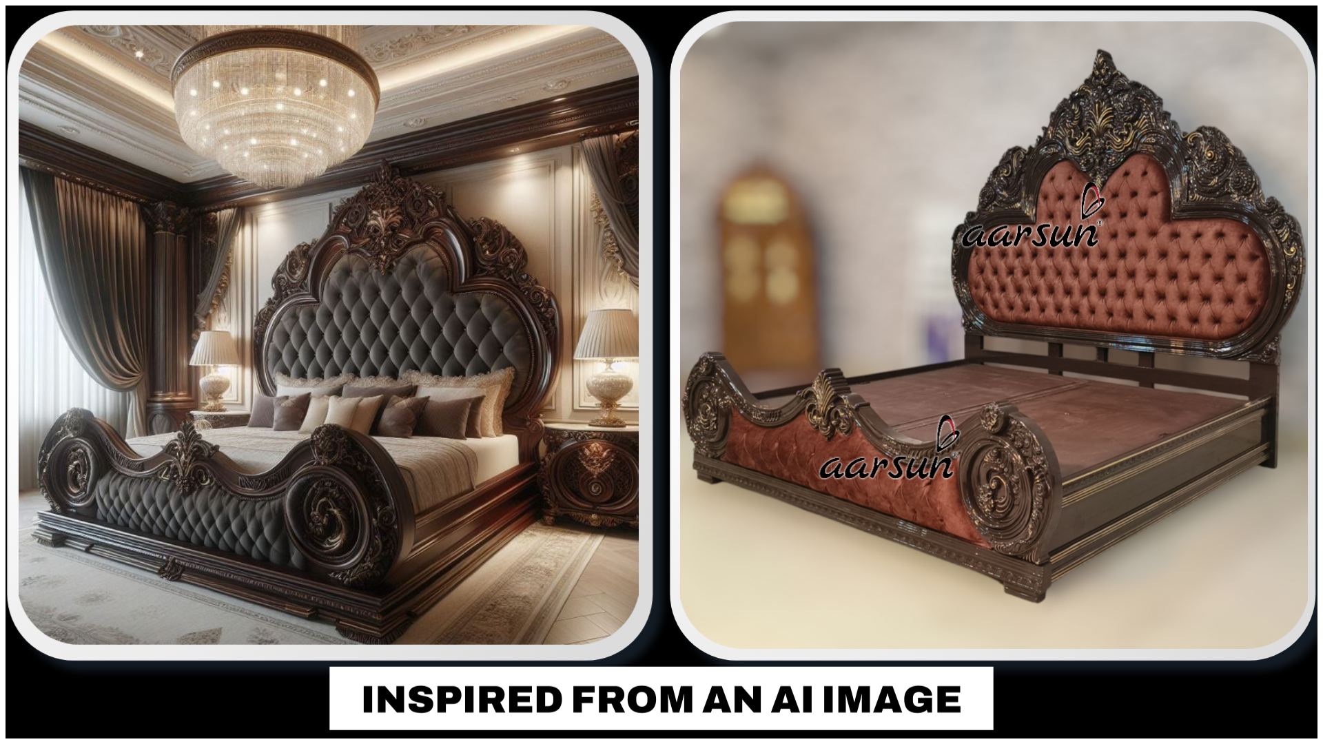 AI Inspired Bed Design – Grand Super Deluxe Bed Design view 3