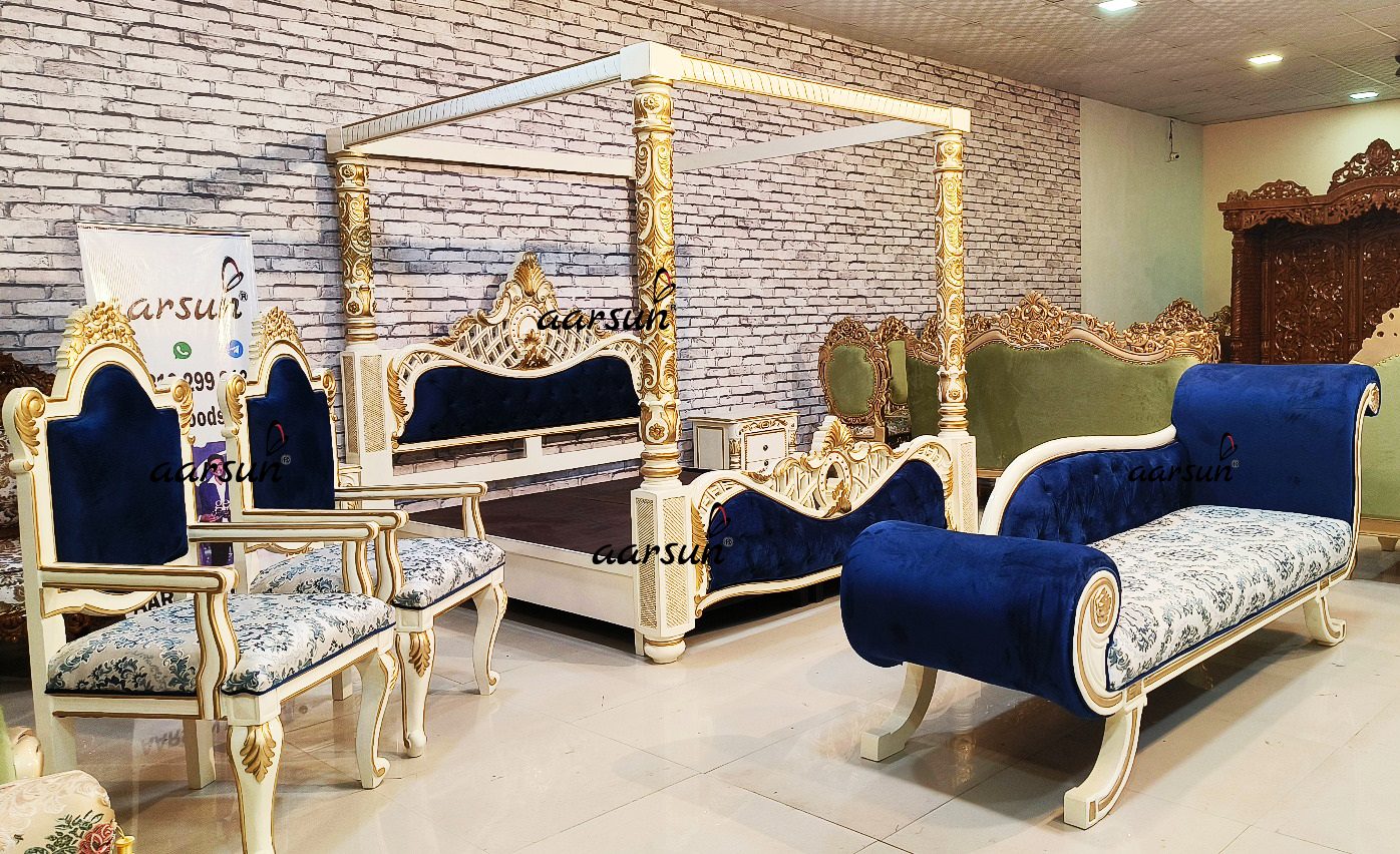 Complete Bedroom Furniture in Teak Wood NT-037 view 6