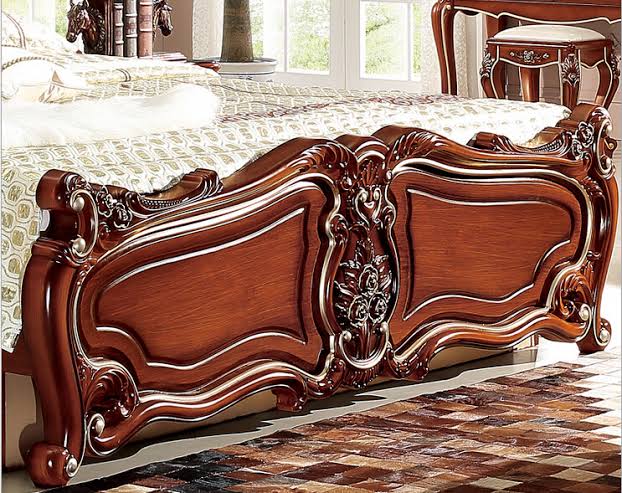 Designer Wooden Bed Furniture in Teak Wood- YT-192 view 4