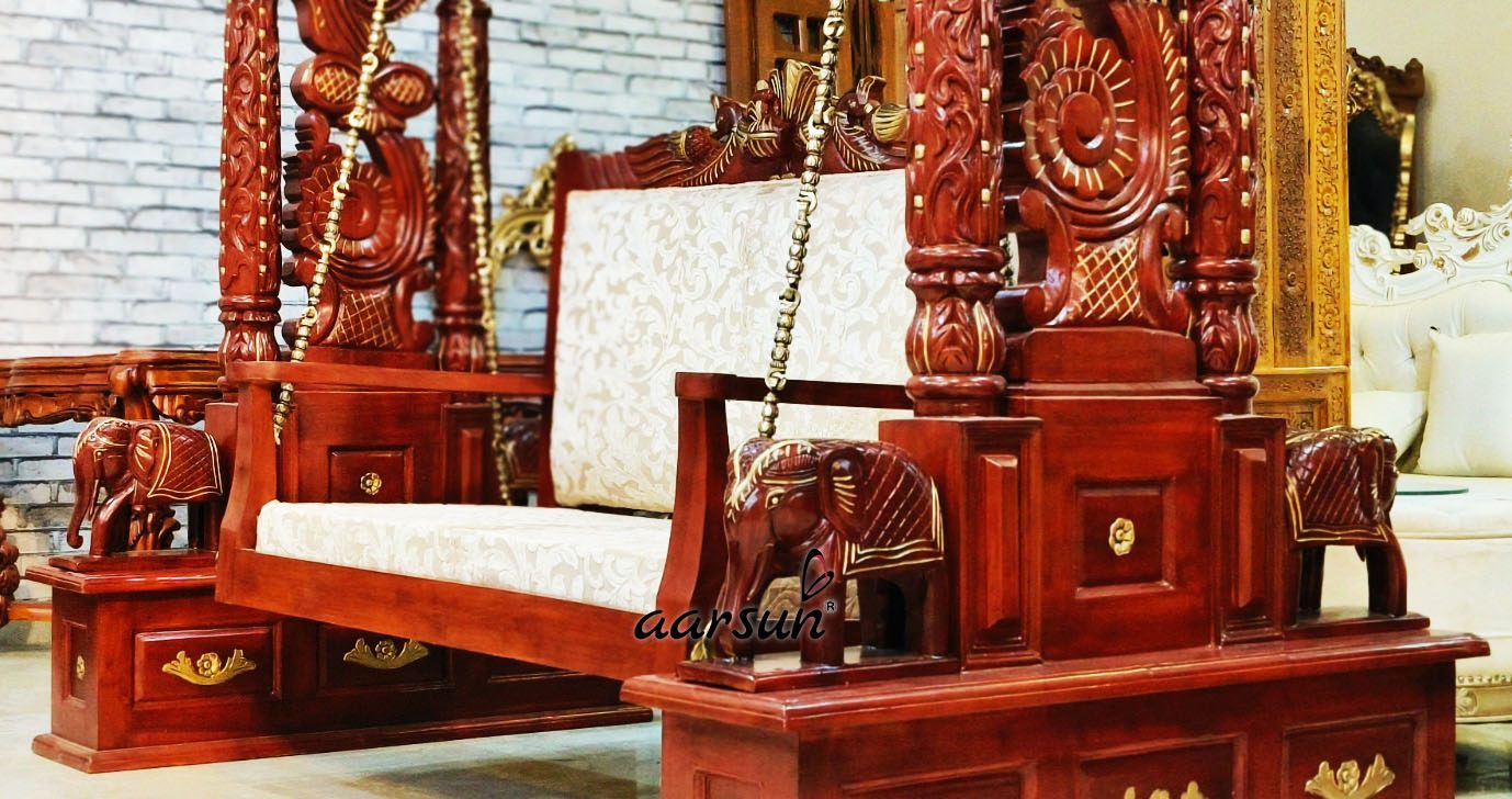 Hand-carved Grand Bedroom Set with Video view 5