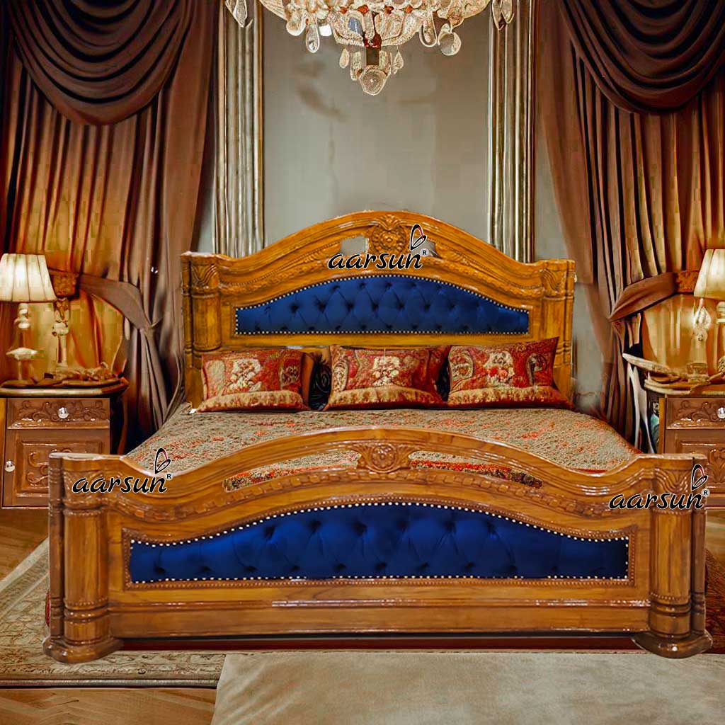 King size bed Modern Stylish Wooden design