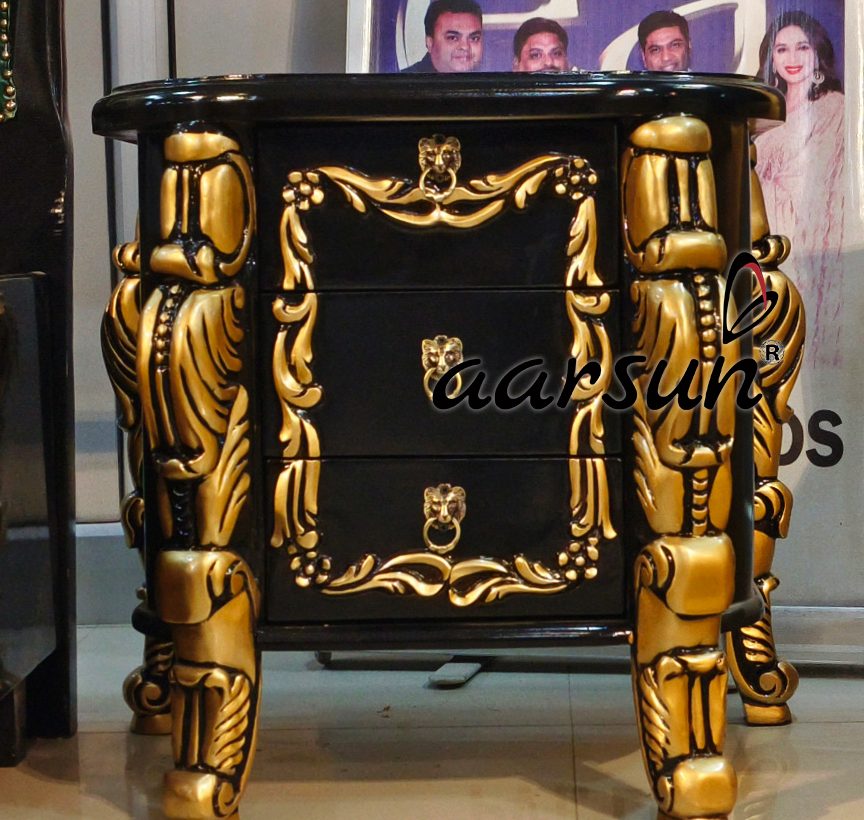 Luxurious Leatherette Bed with Matching Side Table view 7