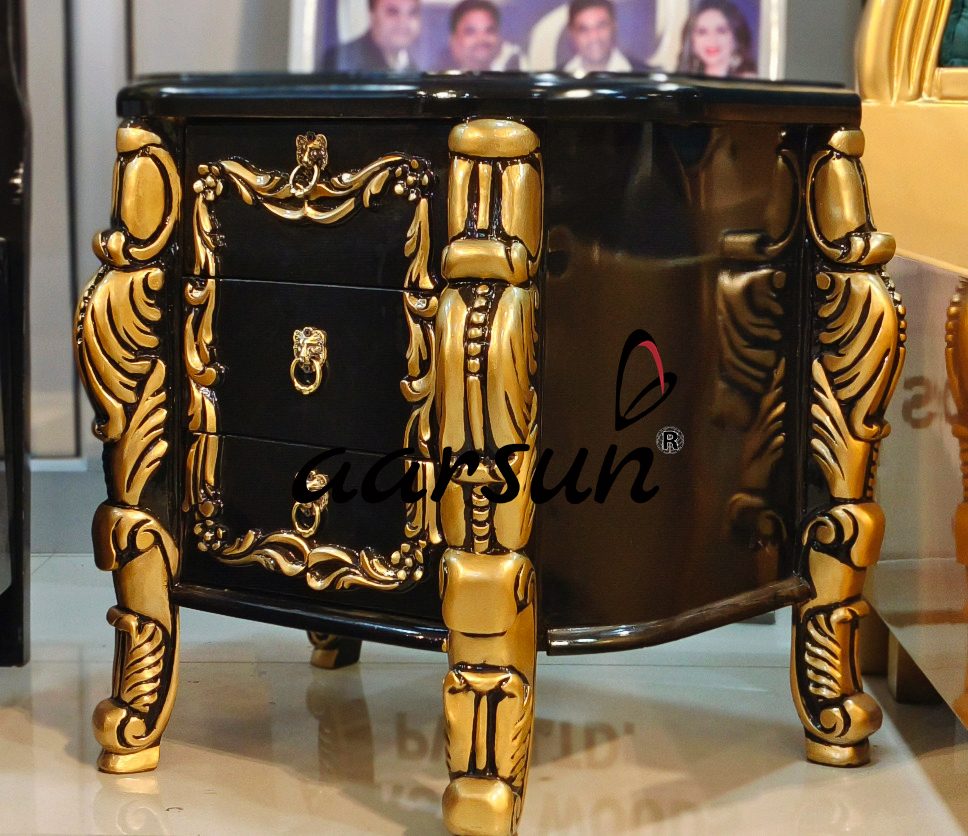 Luxurious Leatherette Bed with Matching Side Table view 8