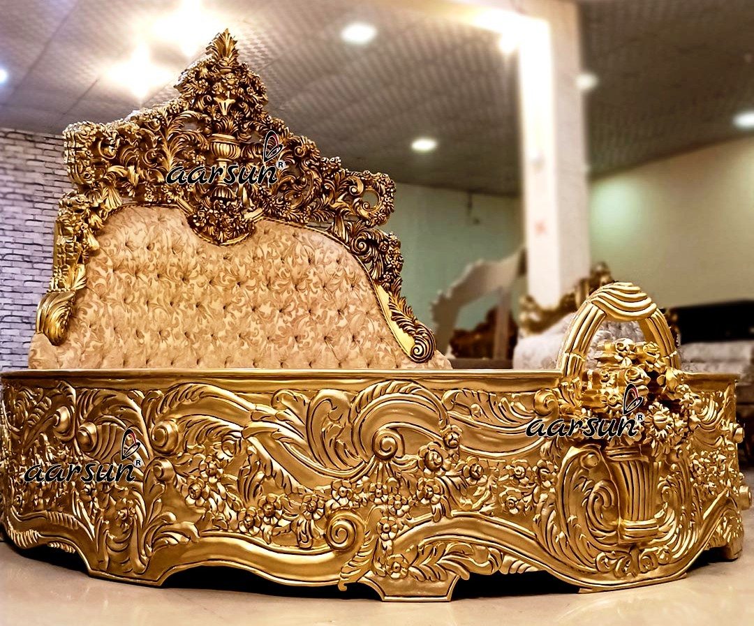Majestic Gold Round Bed YT-756