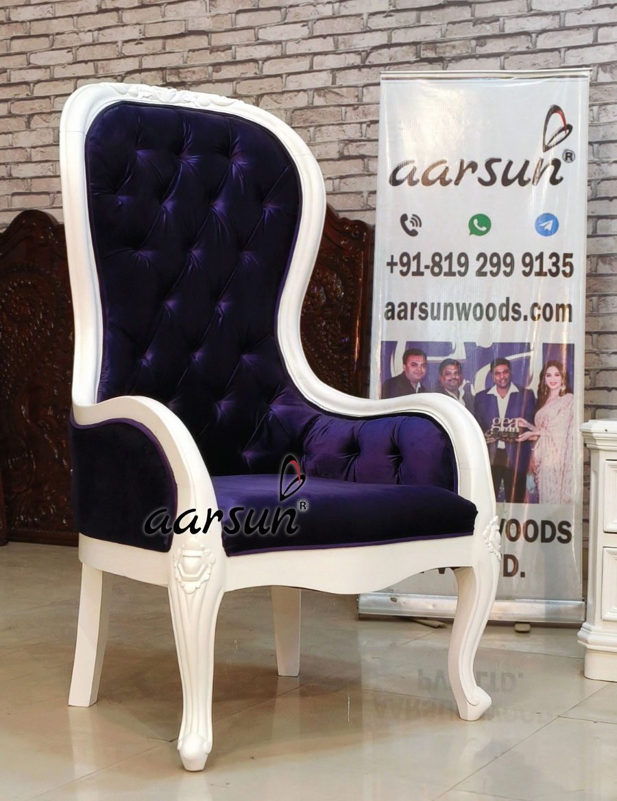 Modern Bedroom Set in Satin White Polish with Video view 10