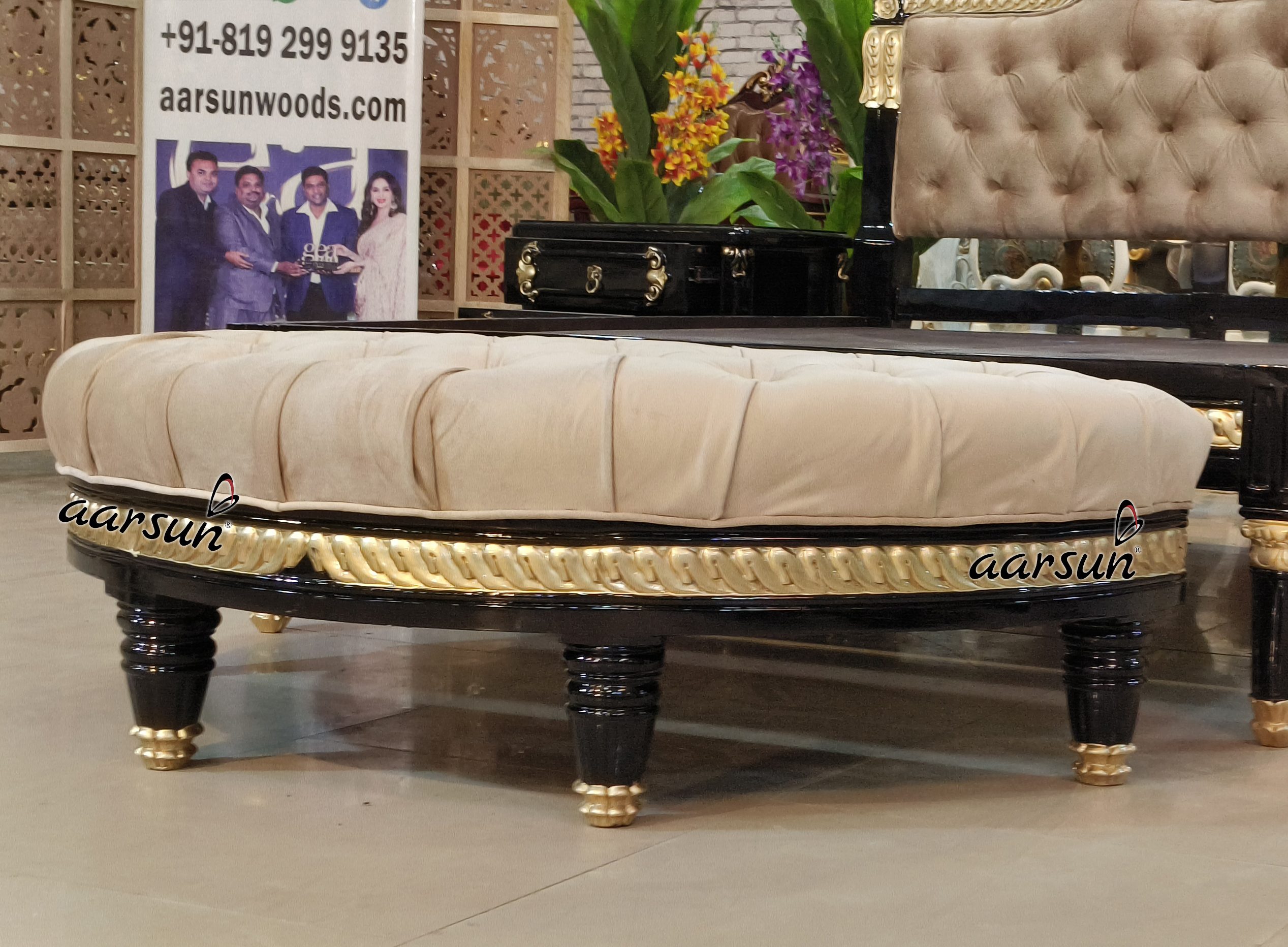 Modern Wooden Queen Size Platform Bed view 5