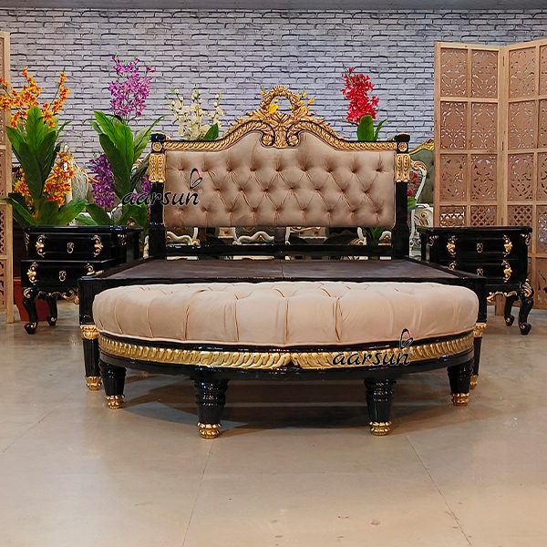 Modern Wooden Queen Size Platform Bed