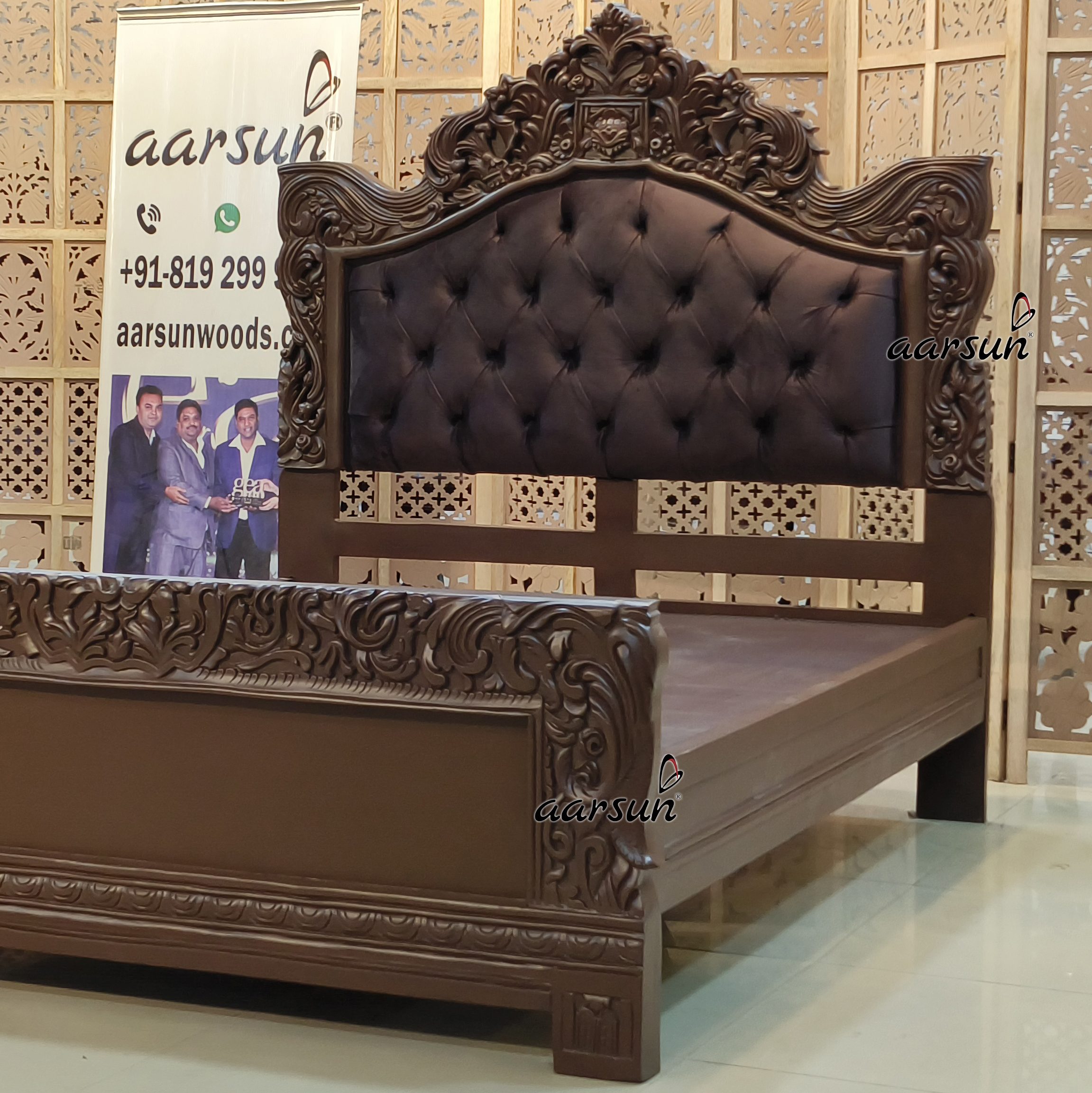 Queen Size Bed Design view 6