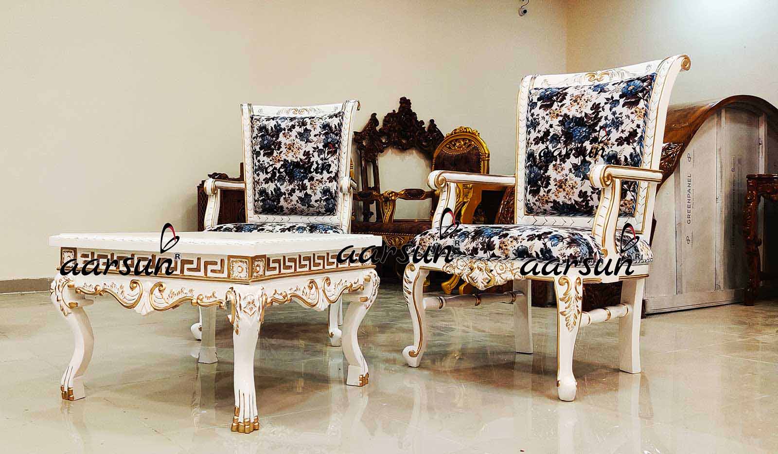 Royal Bedroom Set in White Polish YT-261 view 9