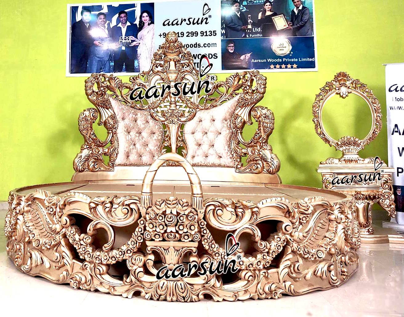 Royal Round Bed Top Luxury YT-650 view 6