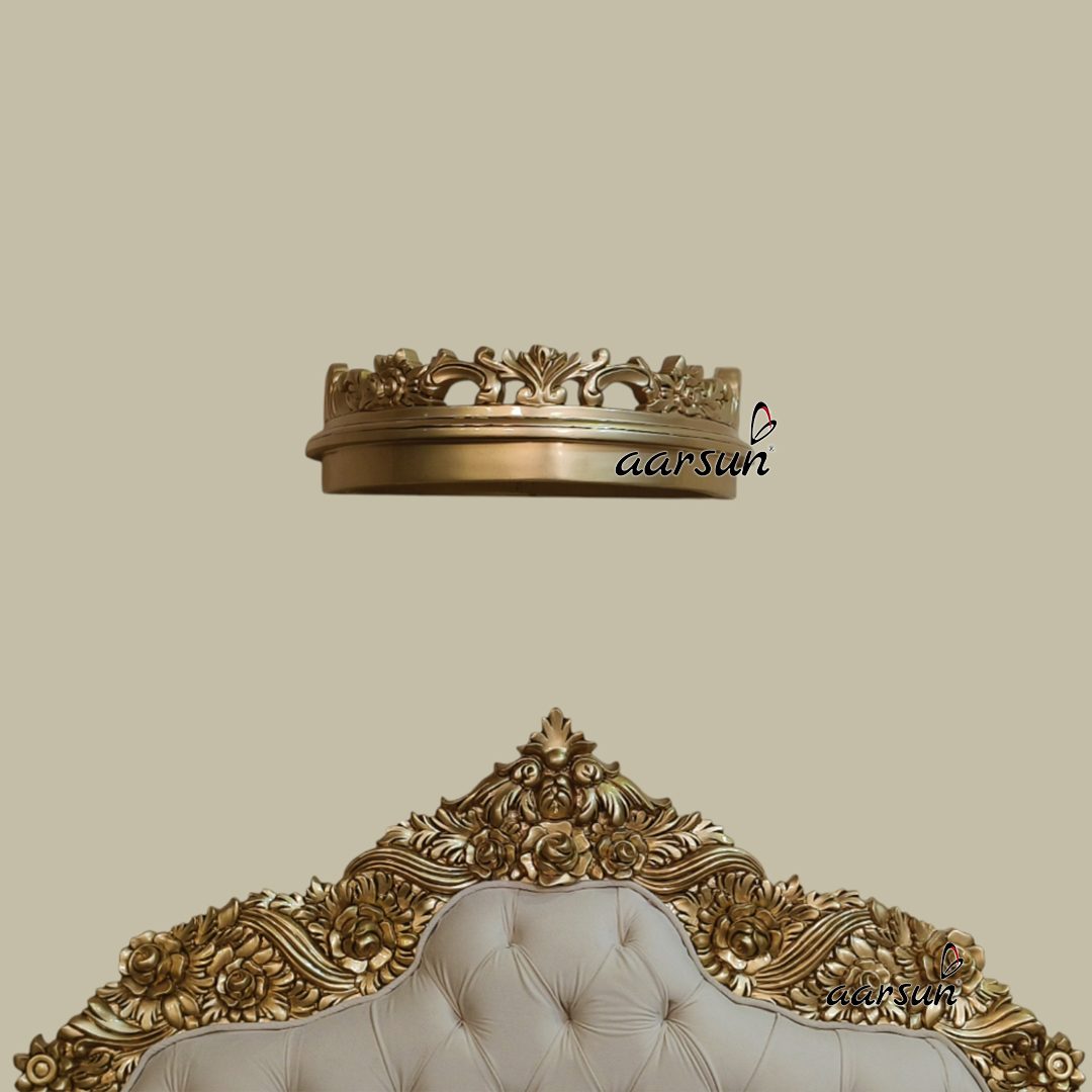 Royal Wooden Queen Size Platform Bed view 5